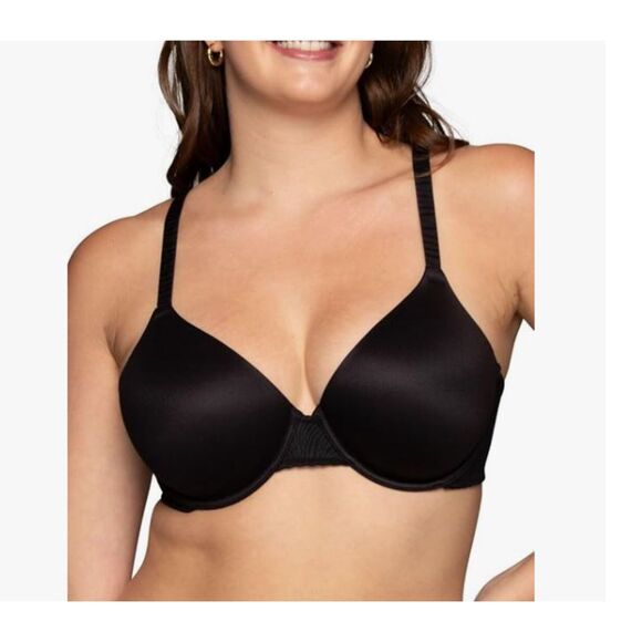 NEW Vanity Fair Bra Underwire Convertible Straps Padded Black Style 78165 36D - Picture 1 of 6